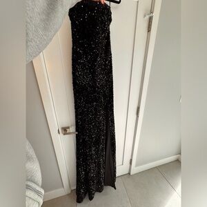 Fashion Nova Black Strapless Dress